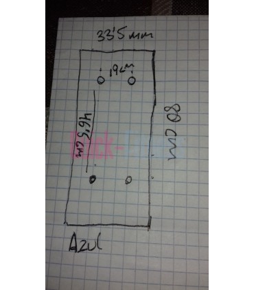 Respaldo máquina musculación Jimsa ( azul )