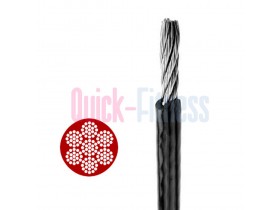 Cable de acero plastificado ideal para máquinas de gimnasio 5 mm