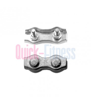 repuesto sujetacables doble para cable fitness de 5mm de grosor.