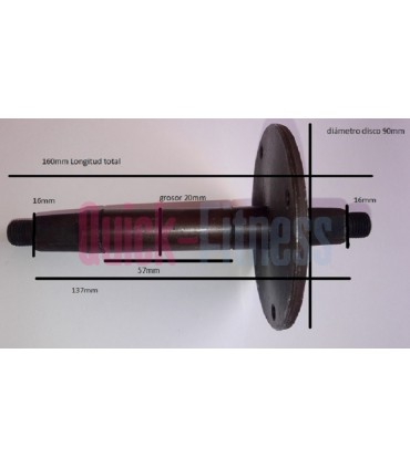 Eje pedalier para bici spinning Kettler  Recambios spinning Kettler